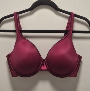 Vanity Fair 2-Way Convertible Body Caress Full Coverage Bra | 34DD | Magenta